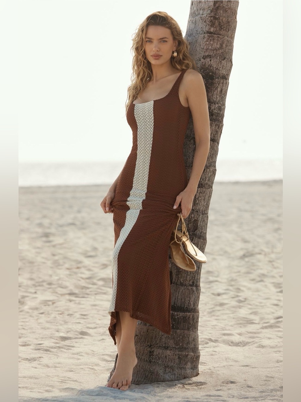 Palmacea Fara Textured Maxi Dress